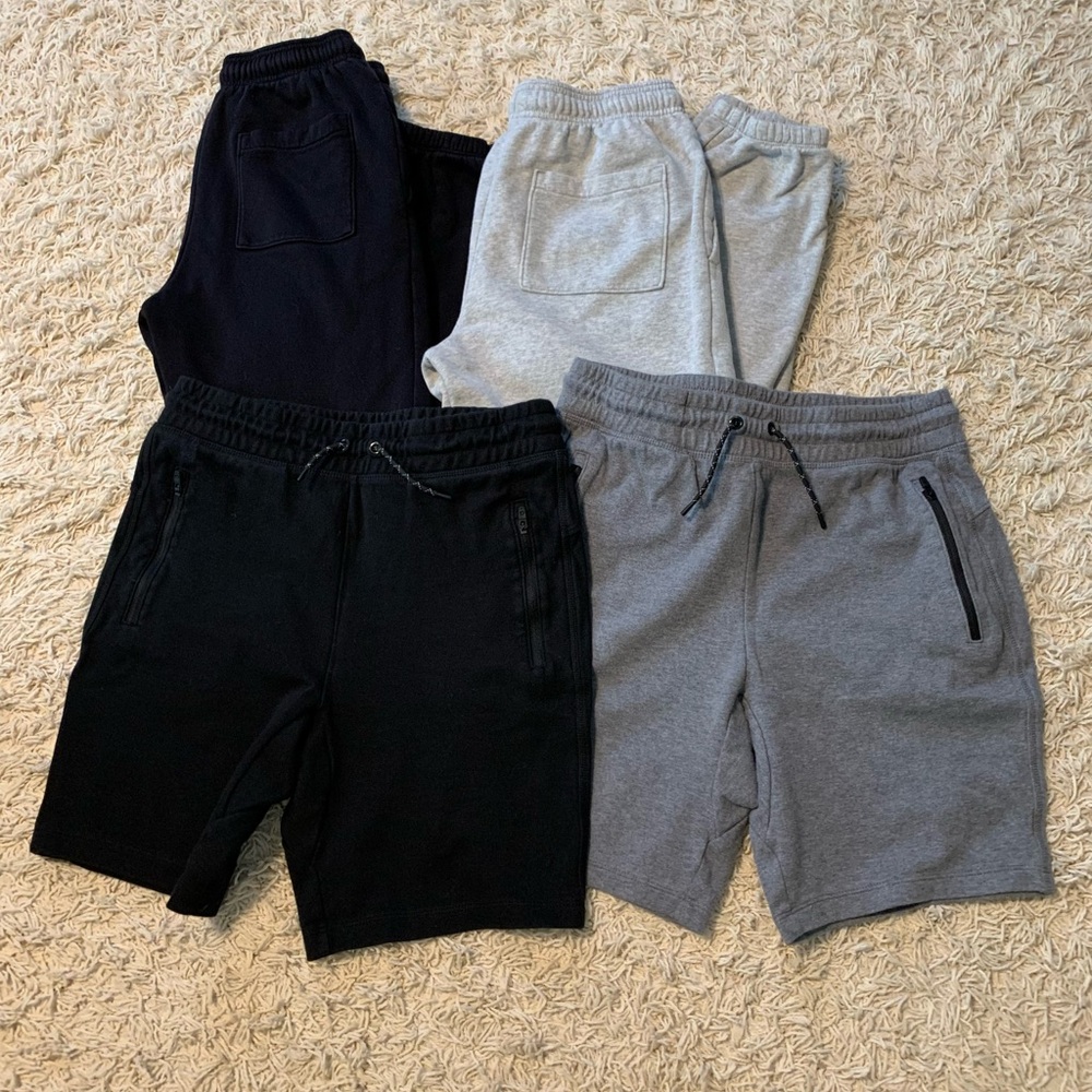 2 Boys Sweat Pants And 2 Boys Shorts